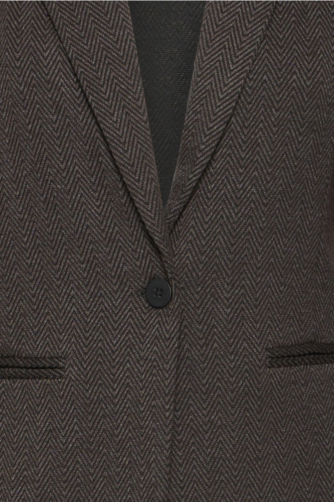 IHKATE JACQUARD BL4 20121600 900001779 BLACK BROWN HERRINGBONE